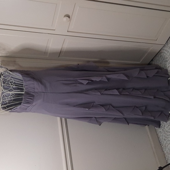 Bari Jay Strapless Lavender Gown - Picture 2 of 10